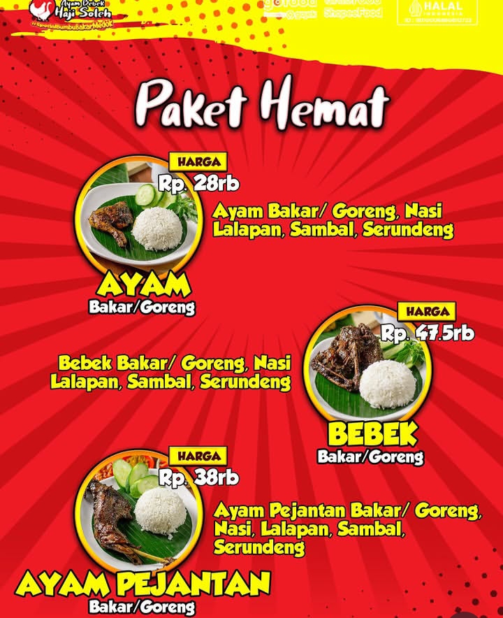 Restoran Ayam Bebek Haji Soleh Pahoman